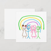 Tekeningen van kinderen uploaden en omzetten in  bedankkaart (Voorkant / Achterkant)