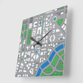 Tekenkaarten Vierkante Klok (Hoek)