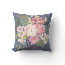 Tekenkamer_Periwinkle Blue_Faded Bloemenkussen