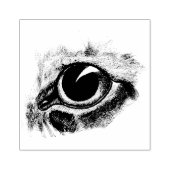  tekenkat Oogkunst Illustratie Rubberstempel (Afrduk)