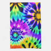 Tekenkleurstof wervelpatroon ontwerp theedoek (Verticaal)