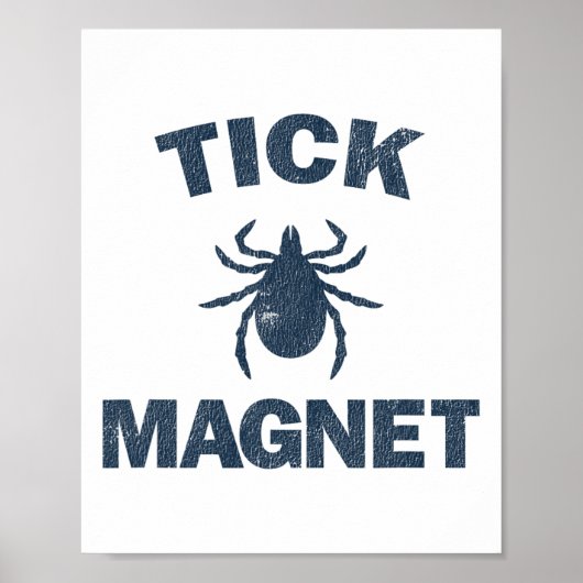 Tekenmagneet Grappige Camping- En Wandelshirt Met  Poster (Voorkant)
