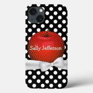 Tekenpatroon Appel iPhone 13 Hoesje