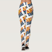 Tekenpatroon vlag Arizona Leggings (Achterkant)