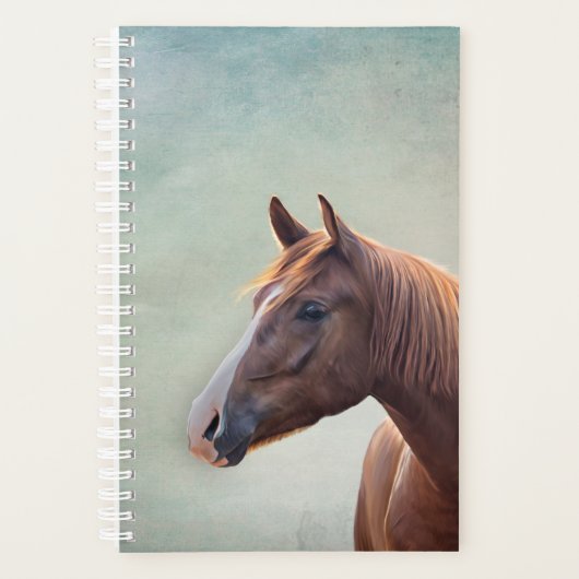 Tekenportret paard planner (Voorkant)