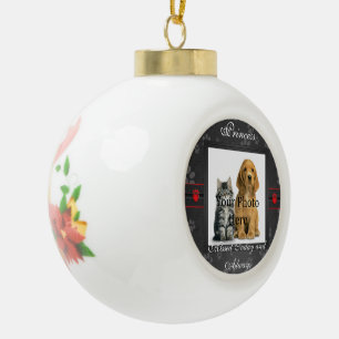 Tekenprinters Aangepaste dosis of hoofdletters ged Keramische Bal Ornament