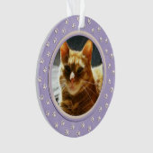 Tekenprinters Dog of Kat Tribution Foto Ornament (voorkant)