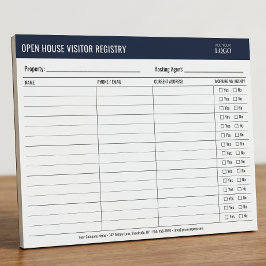 Tekenregister voor bezoekers van openhuizen voor m notitieblok
