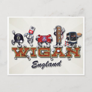 Tekens met tekenfilm briefkaart