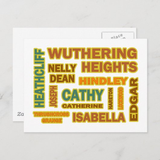 Tekens met weerdichte hoogten briefkaart (Voorkant / Achterkant)