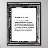 Tekens Van De Aarde Poster (Voorkant)