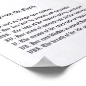 Tekens Van De Aarde Poster (Hoek)