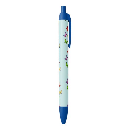 Tekenschrijfpen met vlinderpatroonpatroon zwarte inkt pen (Achterkant (Verticaal))