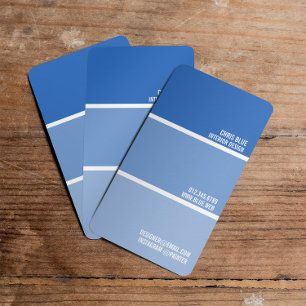 Tekenstaal Blauwe schilderschilder Visitekaartje