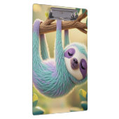 Tekentrifault die ondersteboven aan een tak hangt klembord (Rechts)