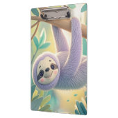 Tekentrilbuikzwijn hangend ondersteboven aan een t klembord (Links)