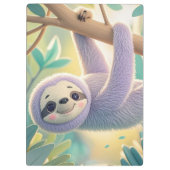 Tekentrilbuikzwijn hangend ondersteboven aan een t klembord (Achterkant)