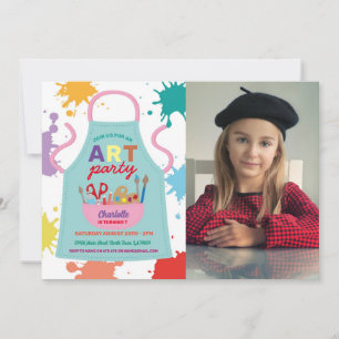 Tekenverf voor kunstschilderijen Schort voor kunst Kaart