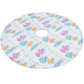 Tekenversieringsrok Fleece Kerstboom Rok (Gekanteld)