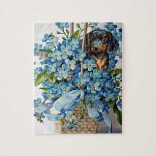 Tekkel en Vergeet-mij-nietjes Legpuzzel
