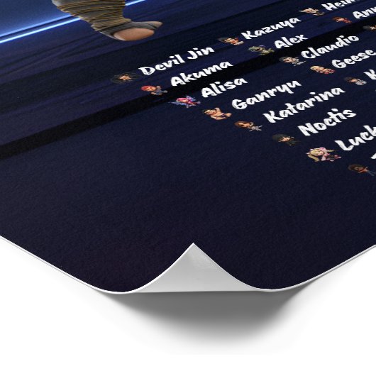 Tekken Chibi Characters Vertical Wall Poster (Coin)