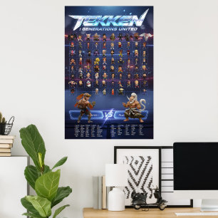 Tekken Chibi Karakters Verticale Muurposter Poster