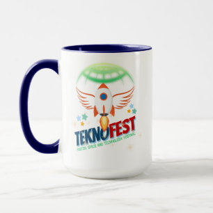 TEKNOFEST Rocket Design - Luchtvaart en Technologi Mok