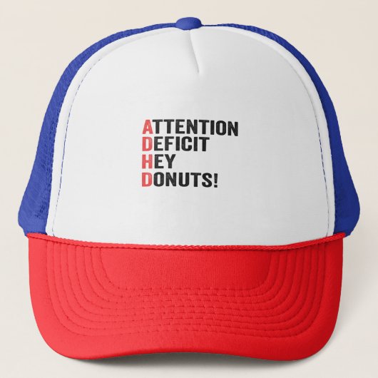 Tekort aan aandacht Hé Donuts en neurodiversiteit Trucker Pet (Voorkant)