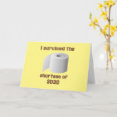 Tekort aan toiletpapier kaart (Gele Bloem)