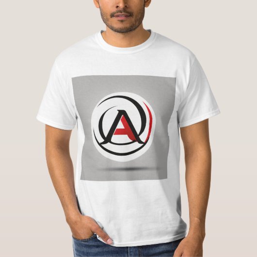 Tekst A is print op T-Shirt ontwerp (Voorkant)