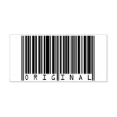 Tekst Design Barcode ORIGINEEL Rubber Stempel (Afrduk)
