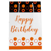 Tekst en kleuren personaliseren medium cadeauzakje (Achterkant)