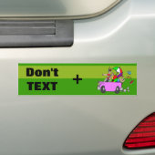Tekst en station doneren bumpersticker (Op auto)