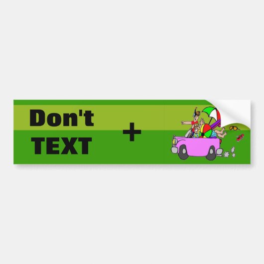 Tekst en station doneren bumpersticker (Voorkant)