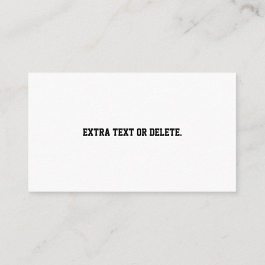 tekst en uw geüploade Logo of Afbeelding Informatiekaartje (Achterkant)