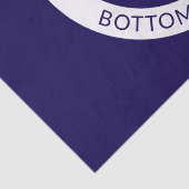  tekst en uw Logo | Donkerblauw Paarse Tissuepapier (Detail)