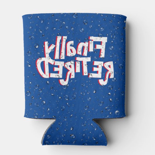 Tekst en water in ruste Koelbox Blikjeskoeler (Achterkant)