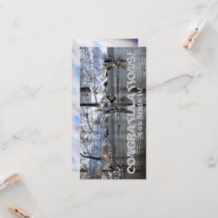 Tekst "Gefeliciteerd je hebt het gemaakt!"