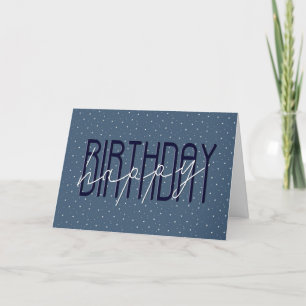 Tekst 'Gefeliciteerd met je verjaardag' op sterren Kaart