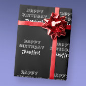  tekst Happy Birthday Cadeaupapier
