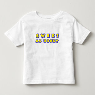 Tekst Illustratie Zegt Zoet Als Honing Kinder Shirts