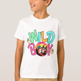 Tekst in gestileerde, kleurrijke letters T-shirt