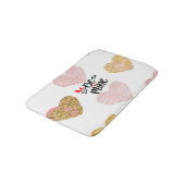 Tekst is van mij en harten badmat (Gekanteld)