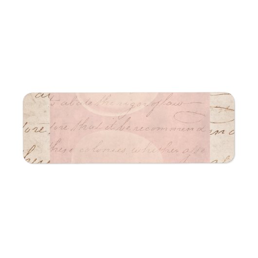 tekst koloniaal script perkament papier etiket (Voorkant)