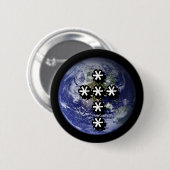 Tekst Kruis Knop Ronde Button 5,7 Cm (Voorkant /achterkant)
