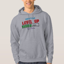 Tekst 'Level Up' met groene laadvoortgang