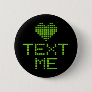 TEKST ME - knop Ronde Button 5,7 Cm