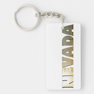 Tekst of typografie van Nevada Sleutelhanger