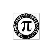 TEKST ONTWERP Pi Aantal Wiskundig symbool Rubberstempel (Afrduk)