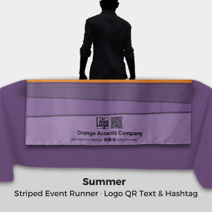 Tekst QR Hashtag Abstracte Sunset Event Tafeldoek Wandkleed